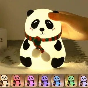 Cute Panda Night Light Lamp | Silicone Panda Lamp
