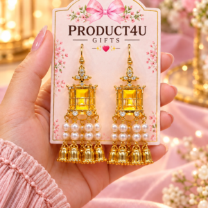 Viral Light Jumka ✨ Traditional Lantern Pearl Tassel Earrings  | Led Earrings Jhumka Design ⭐